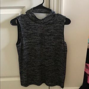 Sleeveless Rag & Bone gray/black turtleneck